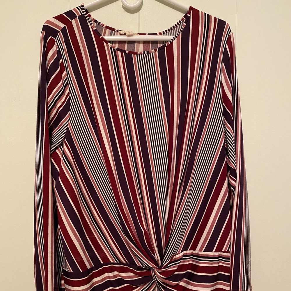 Multicolored Striped Long Sleeve Shirt